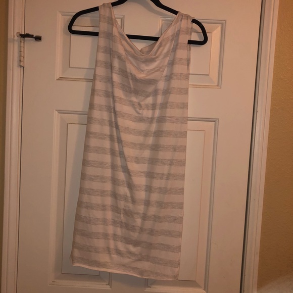 {American Apparel}Grey White Stripe Body Con Dress - Picture 2 of 6